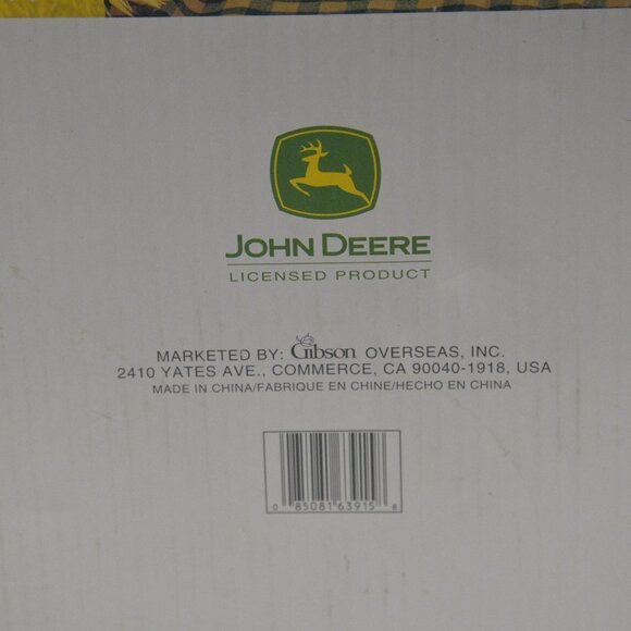 John Deere Licensed 6 Piece Tabletop Set by Gibson Vintage New in Original Box - Picture 3 of 3